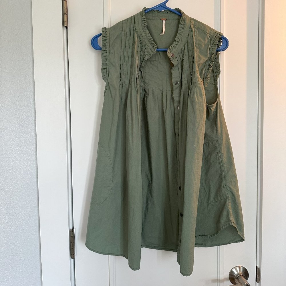 Free People Green Tunic